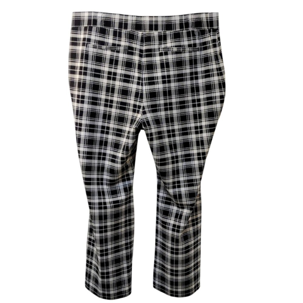 Iman: 2pc Black and White Plaid Pantsuit, Size 2X - Picture 12 of 15